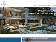 Tablet Screenshot of davidlloyd-signaturehomes.com
